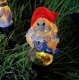 Solar garden LED lamp, gnome with watering can, 41 cm