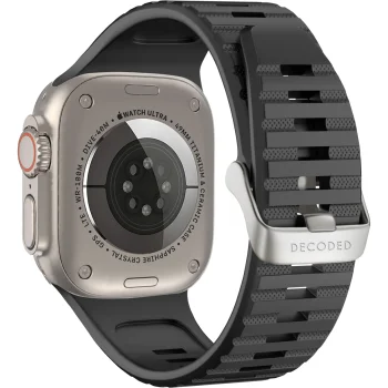 Decoded Ultra Traction Silicone Strap for Apple Watch 49/45/44/42mm, Black