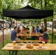 Pop-Up Garden Gazebo Event Tent 3x3m MultiGarden, Black