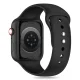 Tech-Protect Silicone Strap for Apple Watch 4/5/6/7/8/9/SE (38/40/41mm) - Black