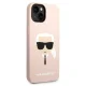 Karl Lagerfeld Silicone Karl\'s Head Case for iPhone 14 Plus, Pink