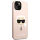 Karl Lagerfeld Silicone Karl\'s Head MagSafe Case for iPhone 14 Plus / 15 Plus - Pink