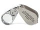 Folding 40x Jeweler\'s Loupe Magnifier with LED and UV Light, Silver