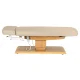 Electric SPA Treatment Bed Sillon Relax, 63–87 cm, Beige / Light Wood