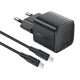 Acefast A118 30W GaN USB-C Wall Charger with 1.2m USB-C Cable, Black