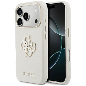 Guess FW Resin Logo Phone Case Cover iPhone 17 Pro Max - Beige