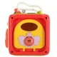 Educational Sensory Cube Montessori 6in1 with Piano, Red