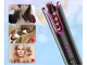 Cordless automatic hair curler with LCD display and ionization