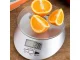 Electronic Kitchen Scale with Glass Platform and Clock, 5kg / 1g