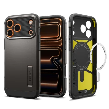 Spigen Tough Armor "T" Mag Case for iPhone 17 Pro, Gunmetal