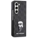 Karl Lagerfeld Samsung Galaxy Z Fold 5 Case Saffiano Monogram Ikonik Pin, Black
