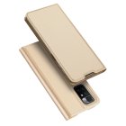 Xiaomi Redmi 10 DUX DUCIS Skin Pro Auto-absorbed Leather Cell Phone Case Cover, Gold