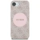 Guess 4G Circle Classic Logo MagSafe Case for iPhone 16e Pink
