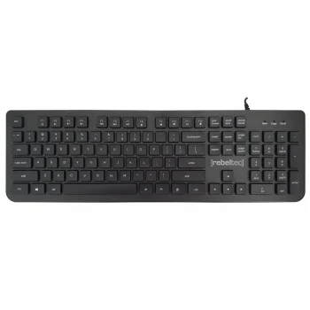 Rebeltec Spiro USB Keyboard, Black