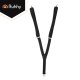 Men\'s Y-Back Suspenders Ruhhy Wide 3.5 cm Adjustable, black