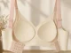 Women\'s Seamless Push-Up Sports Bra, White, Size L