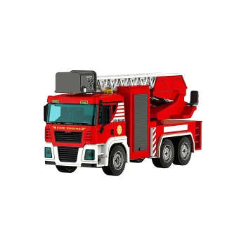 DIY Fire Engine Toy with Ladder, Lights and Sound