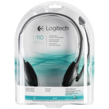 Logitech H110 Stereo Headset, Silver