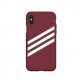 Adidas OR Molded PU Suede Case for iPhone X / XS Burgundy