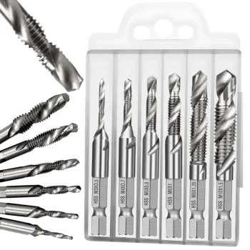 HSS Drill Tap Bit Set M3-M10, 6 pcs