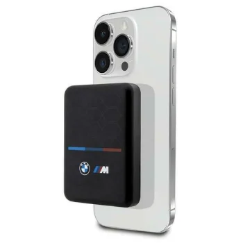 BMW M Collection MagSafe 15W 5000mAh Wireless Power Bank, Black