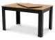 Extendable Dining Table 120-160x80 cm for 4-6 People, Craft Oak
