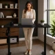 Electric Height Adjustable Desk ModernHome 120x60 cm, 72-118 cm, Black