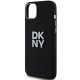 Apple iPhone 15 Plus 6.7\'\' DKNY Liquid Silicone Metal Logo Case Cover, Black