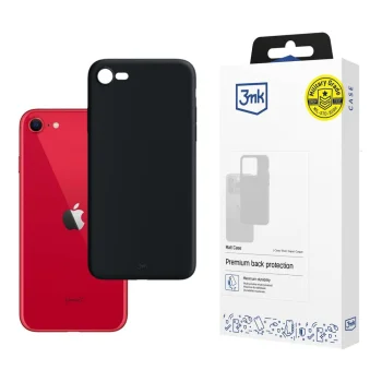 3mk Matt Case for Apple iPhone SE 2020/2022, Black