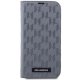 Apple iPhone 14 Pro 6.1\" Karl Lagerfeld Saffiano Monogram Bookcase Cover (KLBKP14LSAKLHPG), Silver