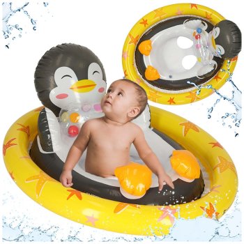 INTEX 59570 Penguin Inflatable Baby Float with Seat for Toddlers 3-4 Years