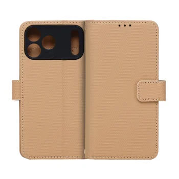 Smart Triangle Wallet Case for iPhone 17 / 18 Pro Max 6.9", Brown