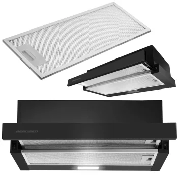 Berdsen BT-234 Telescopic Cooker Hood 50 cm, Black
