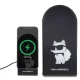 Karl Lagerfeld Choupette MagSafe Wireless Charger 15W, Foldable 2-in-1 - Black
