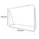 Kids 2-in-1 Football Goal with Target Mat 215x153x76 cm KX3207