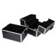 XXL Makeup Train Case Cosmetic Organizer Storage Box, Black