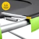 4FIZJO Trampoline Spring Cover 12FT (365-374 cm), Black/Green