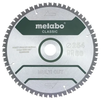 Metabo MultiCutClassic Circular Saw Blade 254x30 mm 60 FZ/TZ 5neg