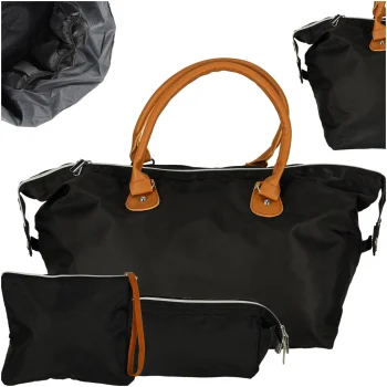 Multifunctional Stroller Bag Set with Pouches, Black