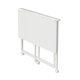 Maclean Folding Desk, White, Mobile, 100x50cm