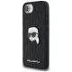 Karl Lagerfeld Monogram Karl Head Pin Case for iPhone 16e, Black