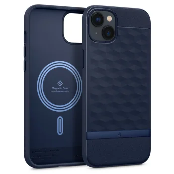 Spigen Caseology Parallax Mag Case for iPhone 14 Plus, Navy
