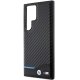 Samsung Galaxy S24 Ultra (SM-S928) BMW Leather Carbon Case Cover (BMHCS24L22NBCK), Black | Чехол Кейс...