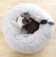 Round Pet Bed Sofa Mattress Mat Cushion Nest Sleeping Place for Cat Dog, 50x10 cm