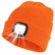 Rechargeable LED Beanie Hat with Light, Orange