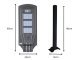 LED solar street lamp with remote, motion and dusk sensor, IP65
