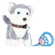 Interactive Toy Dog Husky on Leash Walks and Barks