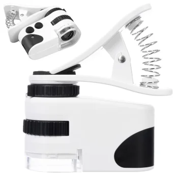 Mini Phone Microscope with 60x Zoom and LED/UV Light