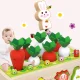 Wooden Carrot Harvest Game and Shape Sorter Toy Jhtoy-556