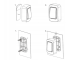 Wireless Kinetic Doorbell with LED, 130m, Waterproof, White
